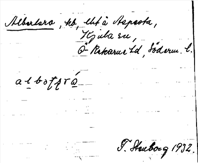 Bild på arkivkortet för arkivposten Albertsro
