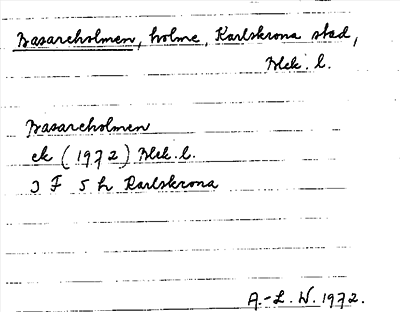 Bild på arkivkortet för arkivposten Basareholmen