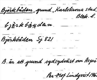 Bild på arkivkortet för arkivposten Björkbåden