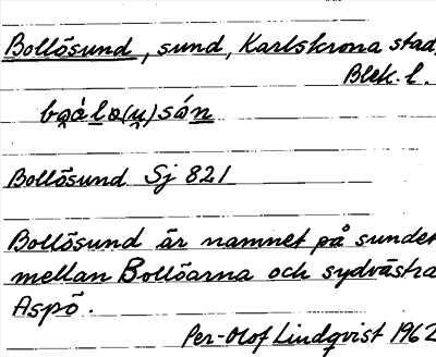 Bild på arkivkortet för arkivposten Bollösund