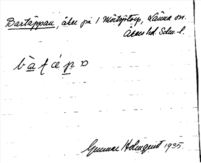 Bild på arkivkortet för arkivposten Bartäppan