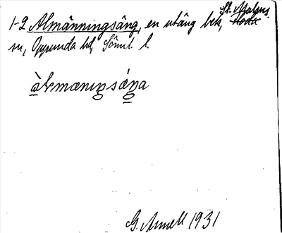 Bild på arkivkortet för arkivposten Almänningsäng