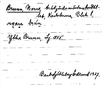 Bild på arkivkortet för arkivposten Brunn, Norre
