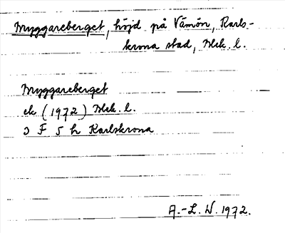 Bild på arkivkortet för arkivposten Bryggareberget