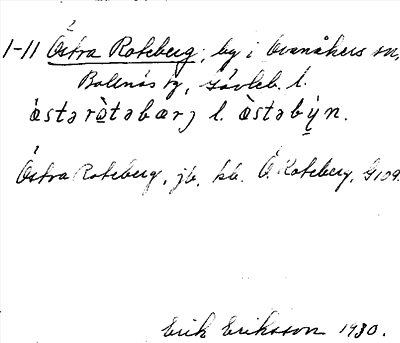 Bild på arkivkortet för arkivposten Östra Roteberg