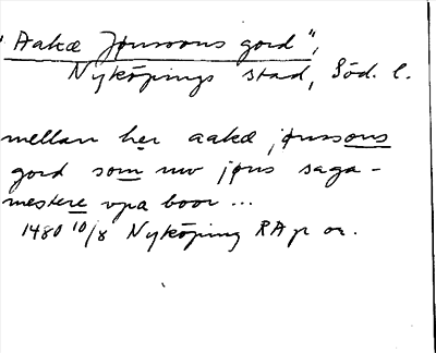 Bild på arkivkortet för arkivposten »Aakæ Jønsons gord»