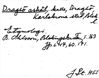 Bild på arkivkortet för arkivposten Dragsö ashål