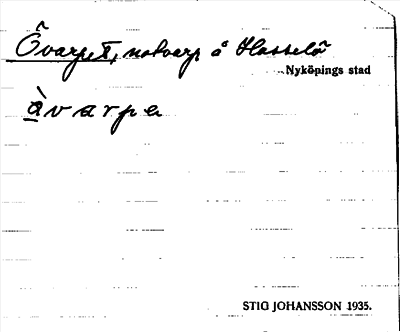 Bild på arkivkortet för arkivposten Övarpet