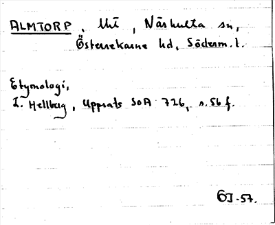 Bild på arkivkortet för arkivposten Almtorp