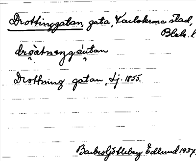 Bild på arkivkortet för arkivposten Drottninggatan