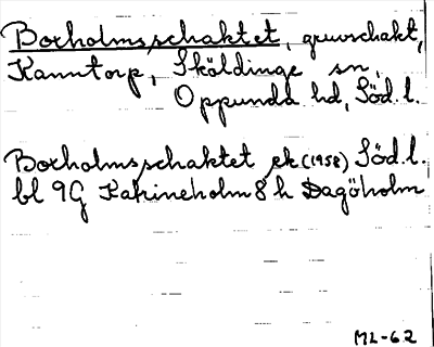 Bild på arkivkortet för arkivposten Boxholmsschaktet