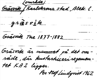 Bild på arkivkortet för arkivposten Gräsvik