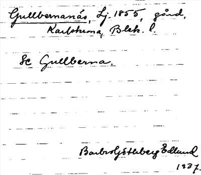 Bild på arkivkortet för arkivposten Gullbernanäs