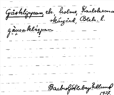 Bild på arkivkortet för arkivposten Gåsklippan