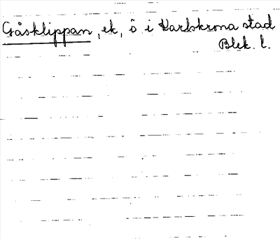 Bild på arkivkortet för arkivposten Gåsklippan