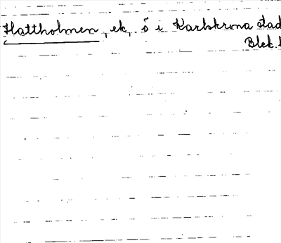 Bild på arkivkortet för arkivposten Hattholmen