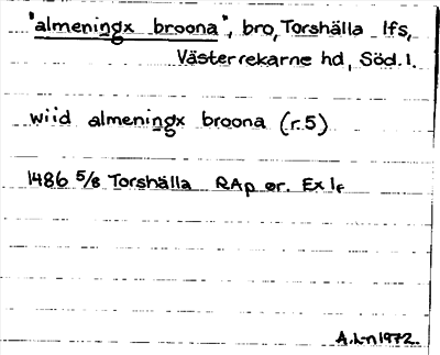 Bild på arkivkortet för arkivposten »almeningx broona»