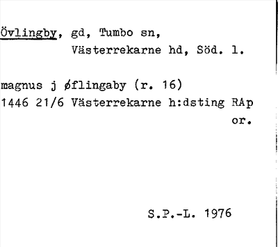 Bild på arkivkortet för arkivposten Övlingby