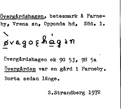 Bild på arkivkortet för arkivposten Övergårdshagen