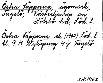 Bild på arkivkortet för arkivposten Östra täpporna
