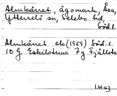 Bild på arkivkortet för arkivposten Almkärret