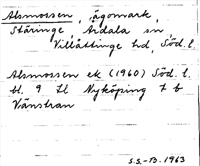 Bild på arkivkortet för arkivposten Alsmossen