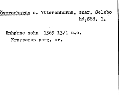 Bild på arkivkortet för arkivposten Överenhörna o. Ytterenhörna