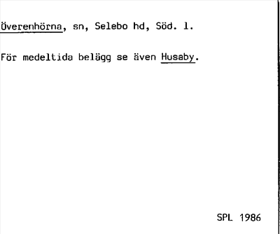 Bild på arkivkortet för arkivposten Överenhörna, se Husby