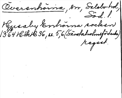 Bild på arkivkortet för arkivposten Överenhörna