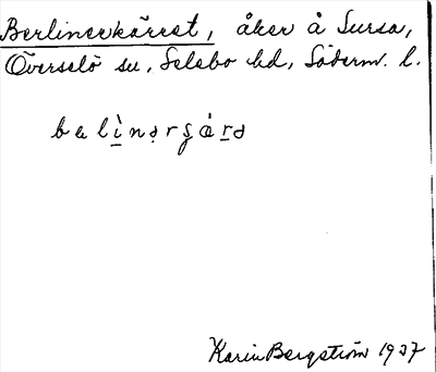 Bild på arkivkortet för arkivposten Berlinerkärret