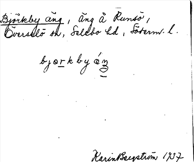 Bild på arkivkortet för arkivposten Björkby äng