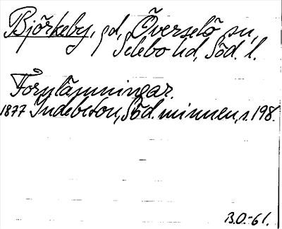 Bild på arkivkortet för arkivposten Björkeby