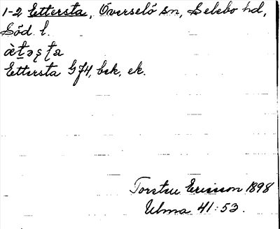 Bild på arkivkortet för arkivposten Ettersta