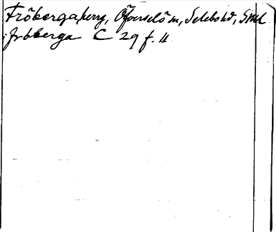 Bild på arkivkortet för arkivposten Fröberga