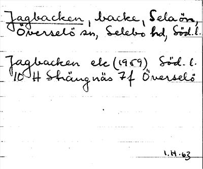 Bild på arkivkortet för arkivposten Jagbacken