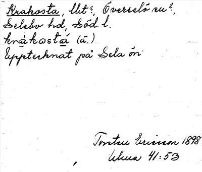 Bild på arkivkortet för arkivposten Krakosta