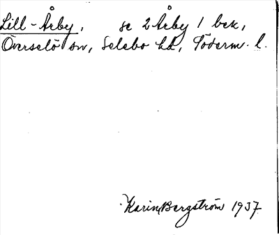 Bild på arkivkortet för arkivposten Lill-Årby, se 2 Årby