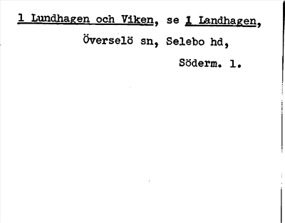 Bild på arkivkortet för arkivposten Lundhagen och Viken, se 1 Landhagen
