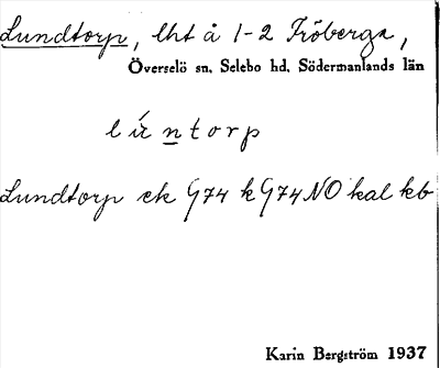 Bild på arkivkortet för arkivposten Lundtorp