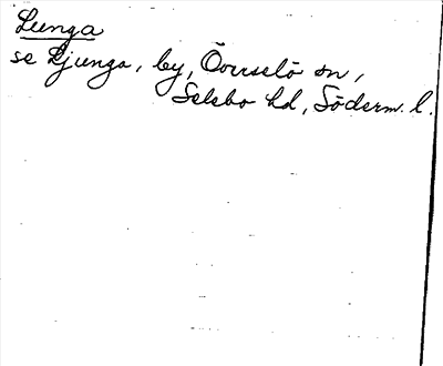 Bild på arkivkortet för arkivposten Lunga, se Ljunga
