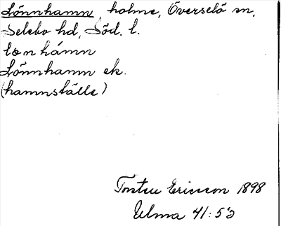 Bild på arkivkortet för arkivposten Lönnhamn