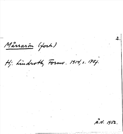 Bild på arkivkortet för arkivposten Mårrarön