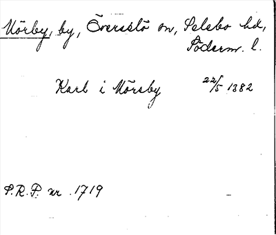 Bild på arkivkortet för arkivposten Mörby