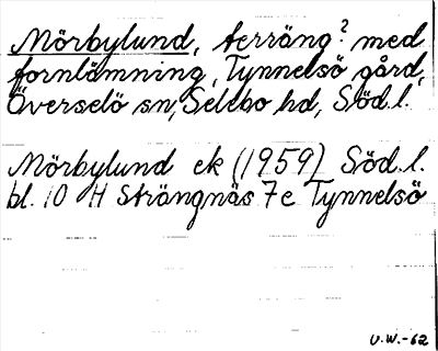 Bild på arkivkortet för arkivposten Mörtbylund