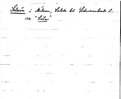 Bild på arkivkortet för arkivposten Selaön, se »Sila»