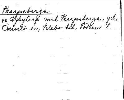 Bild på arkivkortet för arkivposten Skarpeberga, se Nybytorp med Skarpeberga
