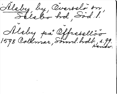 Bild på arkivkortet för arkivposten Äleby