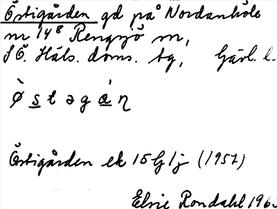 Bild på arkivkortet för arkivposten Östigården