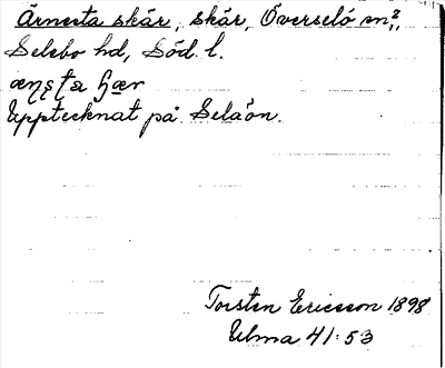Bild på arkivkortet för arkivposten Ärnesta skär
