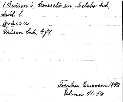 Bild på arkivkortet för arkivposten Öråsen